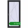 Ціноутворення Вікна 850x1800 мм REHAU Euro 70 BLACK_ULTI-MATT з двох сторін. Ціна: ₴13,726.05