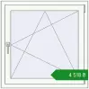 Ціноутворення Tilt-and-Turn 900x900 mm REHAU Euro 60 RAL 9016 Traffic white two-sided. Ціна: ₴4,517.97