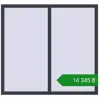 Ціноутворення Вікна 1450x1350 мм REHAU SYNEGO MD ANTHRACITE_GREY_STRUKTURAL з двох сторін. Ціна: ₴14,344.54