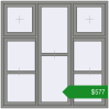 Ціноутворення Вікна 1800x1800 мм Altest Pony 375 RAL 9007 Grey aluminium з двох сторін. Ціна: $577.39