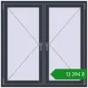 Ціноутворення Вікна 1300x1300 мм REHAU Euro 60 ANTHRACITE_GREY_STRUKTURAL з двох сторін. Ціна: ₴13,393.77