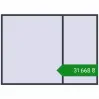 Ціноутворення Вікна 2750x2000 мм REHAU Brillant-Design ANTHRACITE_GREY_STRUKTURAL з двох сторін. Ціна: ₴31,668.35