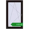 Ціноутворення Вікна 850x1440 мм REHAU Euro 60 BLACK_BROWN з двох сторін. Ціна: ₴8,875.93
