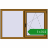 Ціноутворення Вікна 1430x900 мм REHAU Euro 60 LIGHT_OAK з двох сторін. Ціна: ₴8,454.59