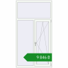 Ціноутворення Tilt-and-Turn 1150x2150 mm REHAU Euro 60 RAL 9016 Traffic white two-sided. Ціна: ₴9,845.59
