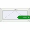 Ціноутворення Вікна 1300x600 мм REHAU Euro 60 Білий (RAL 9016) з двох сторін. Ціна: ₴5,057.32