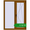 Ціноутворення Вікна 1000x1300 мм REHAU Euro 60 GOLDEN OAK з двох сторін. Ціна: ₴11,937.30
