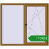 Ціноутворення Вікна 1600x1400 мм REHAU Euro 70 LIGHT_OAK з двох сторін. Ціна: ₴17,097.56