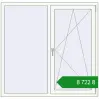 Ціноутворення Tilt-and-Turn 1450x1410 mm REHAU Euro 70 RAL 9016 Traffic white two-sided. Ціна: ₴8,721.74