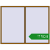 Ціноутворення Вікна 2200x1700 мм REHAU Euro 70 LIGHT_OAK з двох сторін. Ціна: ₴17,701.81