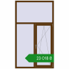 Ціноутворення Вікна 1200x2100 мм REHAU Brillant-Design WALNUT з двох сторін. Ціна: ₴23,018.26