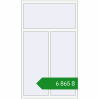 Ціноутворення Вікна 1180x2025 мм REHAU Euro 60 Білий (RAL 9016) з двох сторін. Ціна: ₴6,865.20