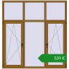 Ціноутворення Вікна 1900x2000 мм REHAU Euro 60. Ціна: €539.24