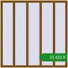 Ціноутворення Вікна 1800x1800 мм REHAU Brillant-Design GOLDEN OAK з двох сторін. Ціна: ₴23,420.05