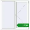 Ціноутворення Вікна 1440x1500 мм REHAU Euro 60 GOLDEN OAK ззовні. Ціна: ₴9,723.98