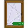 Ціноутворення Вікна 830x1190 мм REHAU Brillant-Design LIGHT_OAK з двох сторін. Ціна: ₴12,654.09