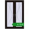Ціноутворення Вікна 1000x1500 мм REHAU Euro 70 BLACK_BROWN з двох сторін. Ціна: ₴16,725.19