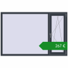Ціноутворення Вікна 1800x1180 мм REHAU Euro 60. Ціна: €266.89