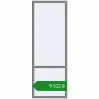 Ціноутворення Вікна 900x2500 мм Altest Pony 375 RAL 9007 Grey aluminium з двох сторін. Ціна: ₴9,521.66