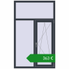 Ціноутворення Вікна 1100x1800 мм REHAU Euro 70. Ціна: €363.16