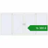 Ціноутворення Вікна 3050x1440 мм REHAU Euro 60 Білий (RAL 9016) з двох сторін. Ціна: ₴16,388.00