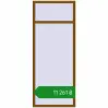 Ціноутворення Вікна 1000x2500 мм REHAU Euro 60 GOLDEN OAK з двох сторін. Ціна: ₴11,260.54
