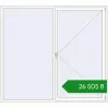 Ціноутворення Вікна 2300x2100 мм REHAU Brillant-Design Білий (RAL 9016) з двох сторін. Ціна: ₴26,505.49