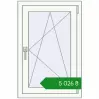 Ціноутворення Вікна 600x915 мм REHAU Brillant-Design Білий (RAL 9016) з двох сторін. Ціна: ₴5,026.15