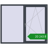 Ціноутворення Вікна 1800x1500 мм REHAU Euro 70 ANTHRACITE_GREY_STRUKTURAL з двох сторін. Ціна: ₴20,243.01