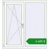 Ціноутворення Вікна 1170x1280 мм REHAU Euro 60 Білий (RAL 9016) з двох сторін. Ціна: ₴6,684.89