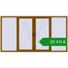 Ціноутворення Вікна 3000x1600 мм REHAU Euro 60 GOLDEN OAK з двох сторін. Ціна: ₴30,414.79