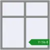 Ціноутворення Вікна 1500x1500 мм Altest Pony 375 RAL 9007 Grey aluminium з двох сторін. Ціна: ₴11,156.17