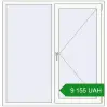 Ціноутворення Вікна 1400x1450 мм REHAU Euro 60 Білий (RAL 9016) з двох сторін. Ціна: ₴9,154.56