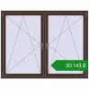 Ціноутворення Вікна 1800x1400 мм Altest Pony 375 RAL 8017 Chocolate brown з двох сторін. Ціна: ₴30,142.53