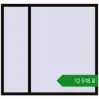 Ціноутворення Вікна 1700x1600 мм REHAU Euro 70 BLACK_BROWN з двох сторін. Ціна: ₴12,517.79