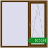 Ціноутворення Вікна 1500x1500 мм REHAU SYNEGO MD WALNUT з двох сторін. Ціна: ₴20,207.63