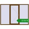Ціноутворення Вікна 2200x1600 мм REHAU Euro 70 WALNUT з двох сторін. Ціна: ₴22,060.98