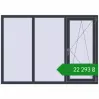 Ціноутворення Вікна 1800x1280 мм REHAU SYNEGO MD ANTHRACITE_GREY_STRUKTURAL з двох сторін. Ціна: ₴22,293.30