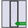 Ціноутворення Вікна 2000x2200 мм REHAU SYNEGO MD ANTHRACITE_GREY_GLATT з двох сторін. Ціна: ₴36,814.94