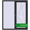 Ціноутворення Вікна 1300x1500 мм REHAU Euro 70 BLACK_ULTI-MATT з двох сторін. Ціна: ₴16,026.51