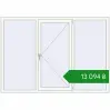 Ціноутворення Tilt-and-Turn 2005x1400 mm REHAU Brillant-Design RAL 9016 Traffic white two-sided. Ціна: ₴13,094.38