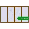 Ціноутворення Вікна 3700x2100 мм REHAU Euro 70 GOLDEN OAK з двох сторін. Ціна: ₴55,525.44