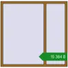 Ціноутворення Вікна 1490x1460 мм REHAU SYNEGO MD LIGHT_OAK з двох сторін. Ціна: ₴15,384.46