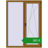 Ціноутворення Вікна 1200x1600 мм REHAU Brillant-Design. Ціна: €379.96