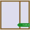 Ціноутворення Вікна 1490x1460 мм REHAU Euro 70 LIGHT_OAK з двох сторін. Ціна: ₴11,694.73