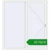 Ціноутворення Вікна 1800x2000 мм REHAU Euro 70 Білий (RAL 9016) з двох сторін. Ціна: ₴20,760.38