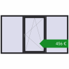 Ціноутворення Вікна 2460x1400 мм REHAU Euro 70. Ціна: €455.51