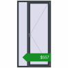 Ціноутворення Вікна 1100x2170 мм REHAU SYNEGO MD ANTHRACITE_GREY_STRUKTURAL з двох сторін. Ціна: $557.46