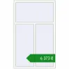 Ціноутворення Вікна 1100x1800 мм REHAU Euro 60 Білий (RAL 9016) з двох сторін. Ціна: ₴6,372.60