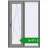 Ціноутворення Вікна 1000x1500 мм Altest Pony 375 RAL 9007 Grey aluminium з двох сторін. Ціна: ₴16,973.83